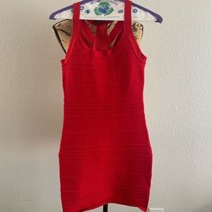 NWOT Red Bandage Dress
